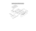 Maytag MER5765RAQ1 drawer and rack parts diagram
