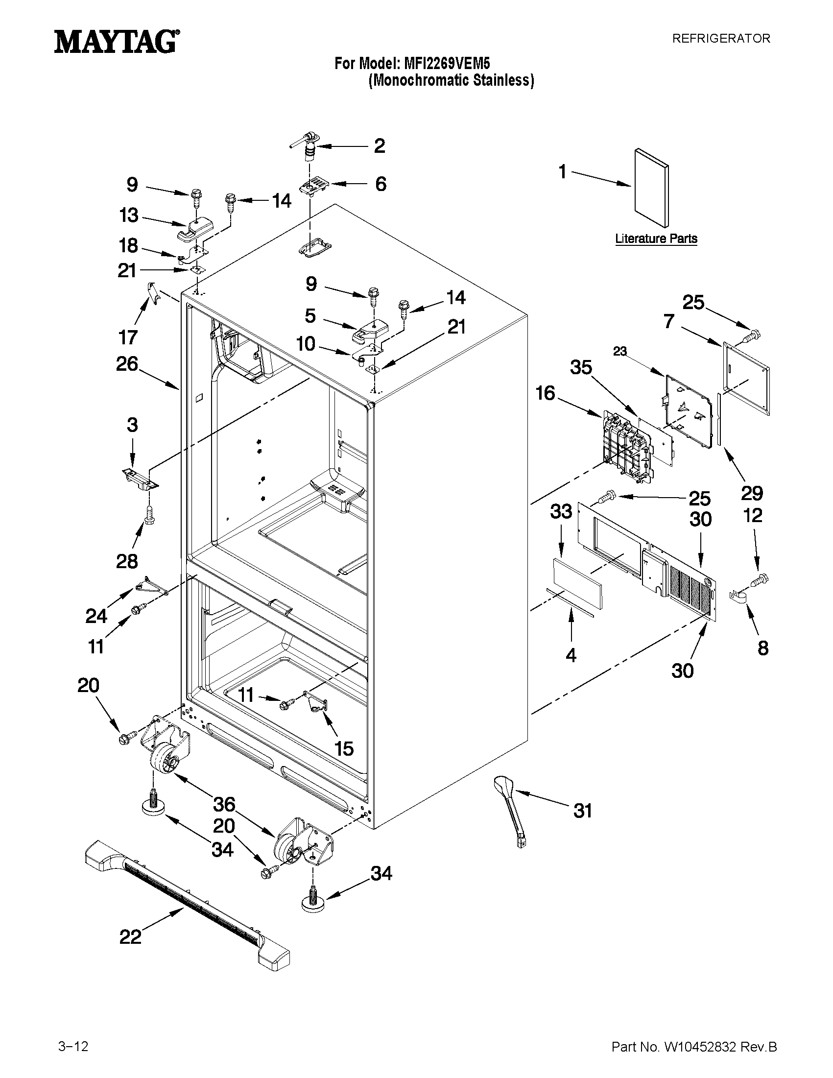 Cabinet parts