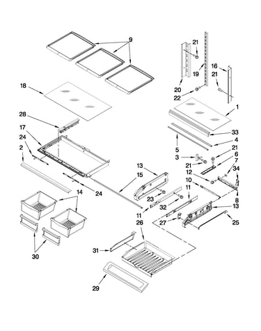 Shelf parts