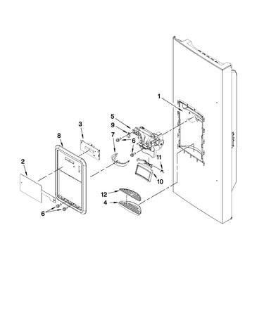 Dispenser front parts