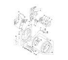 Maytag 4KMED5700TQ1 bulkhead parts diagram