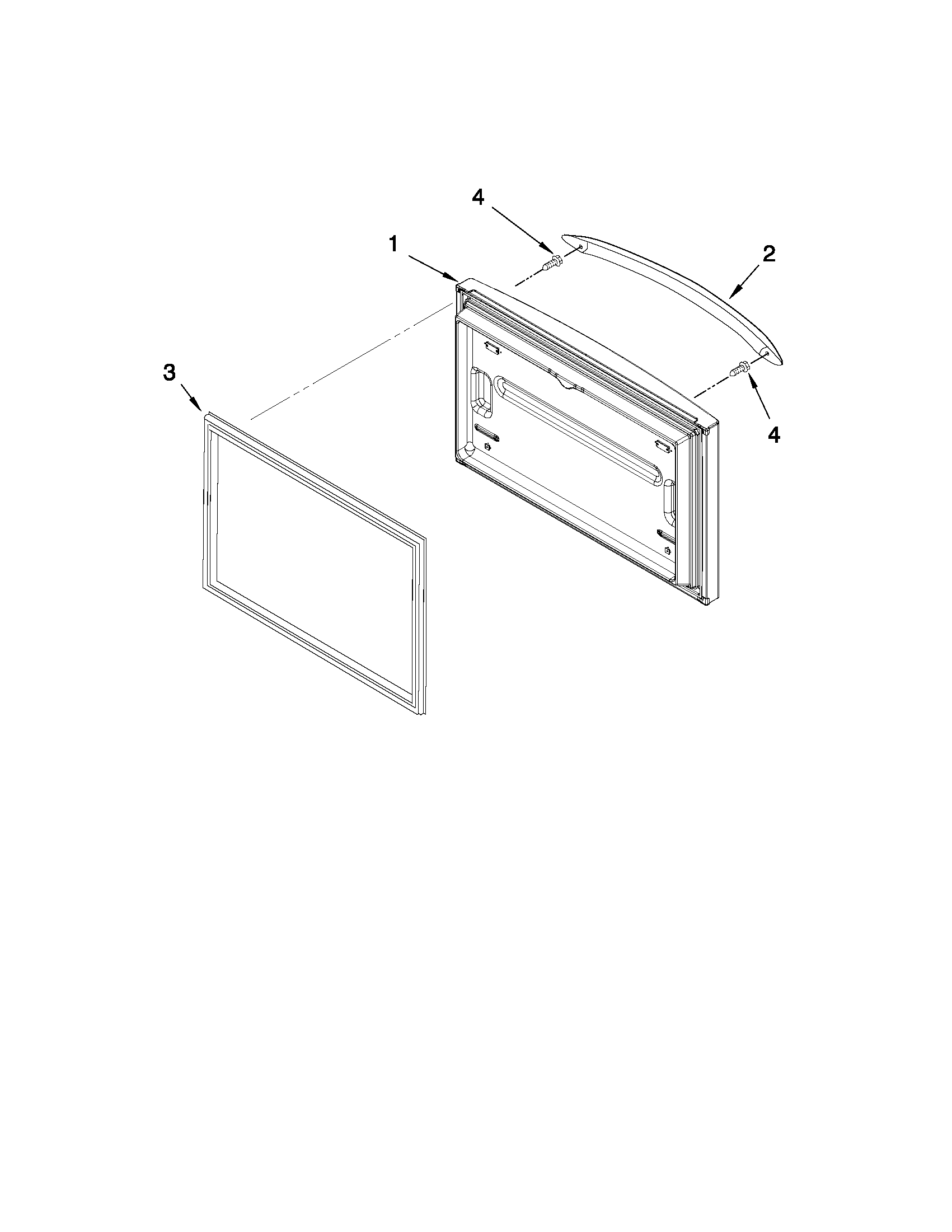 Freezer door parts
