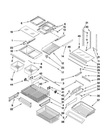 Shelf parts