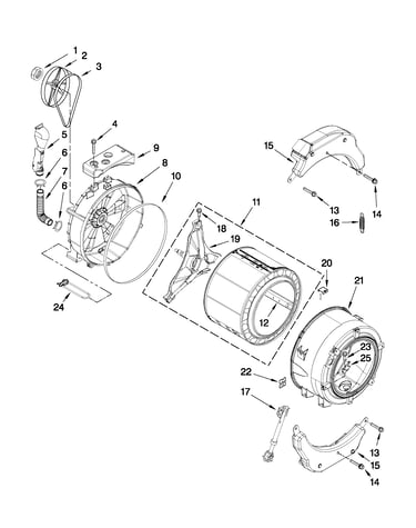 Tub and basket parts