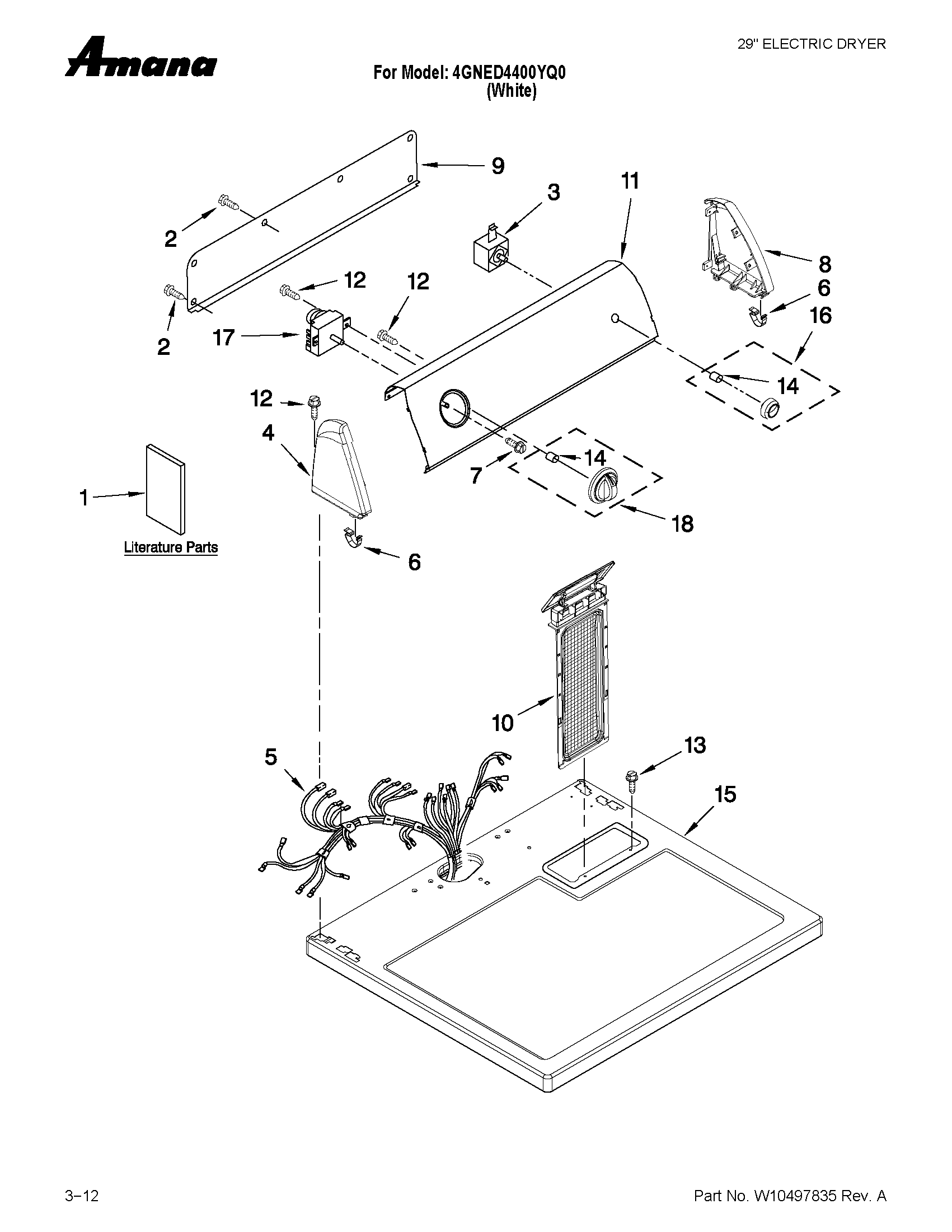 Top and console parts