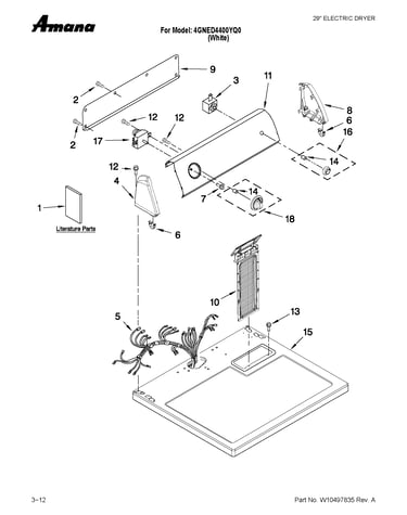 Top and console parts