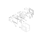 Jenn-Air JJW3830WP01 upper oven door parts diagram