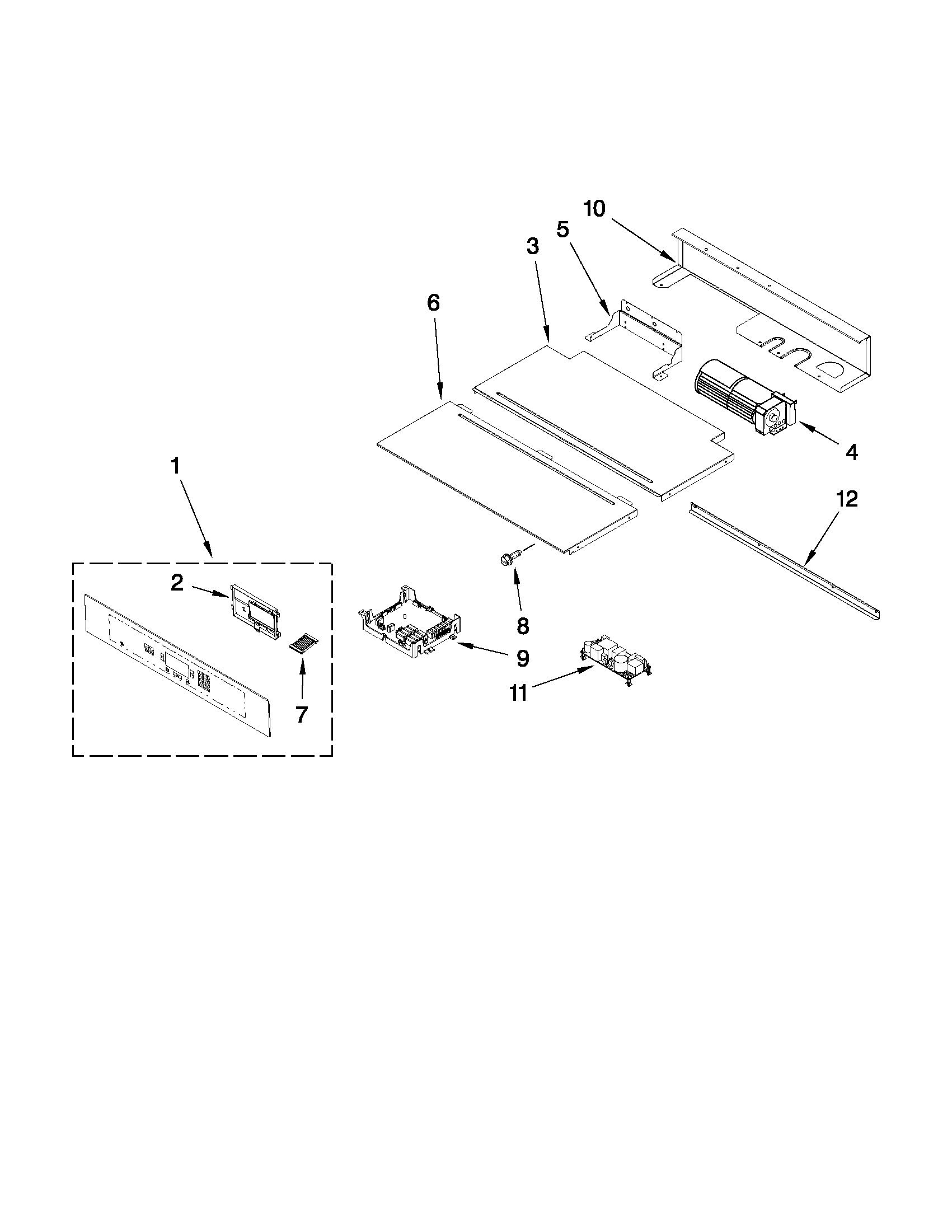 Control panel parts