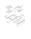 Drawer and rack parts