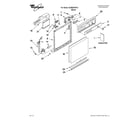 Whirlpool DU850SWPU4 frame and console parts diagram