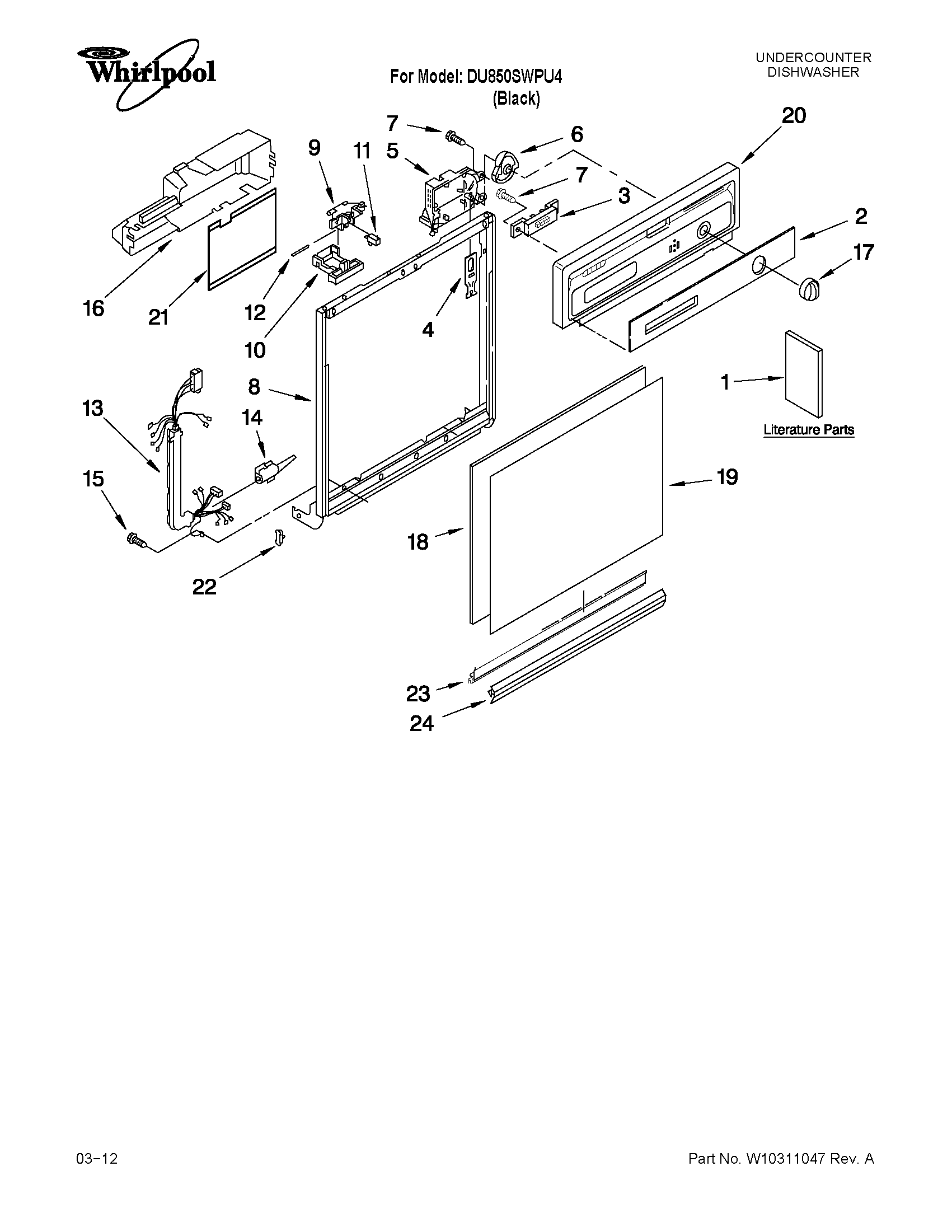 Frame and console parts