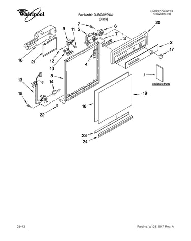 Frame and console parts