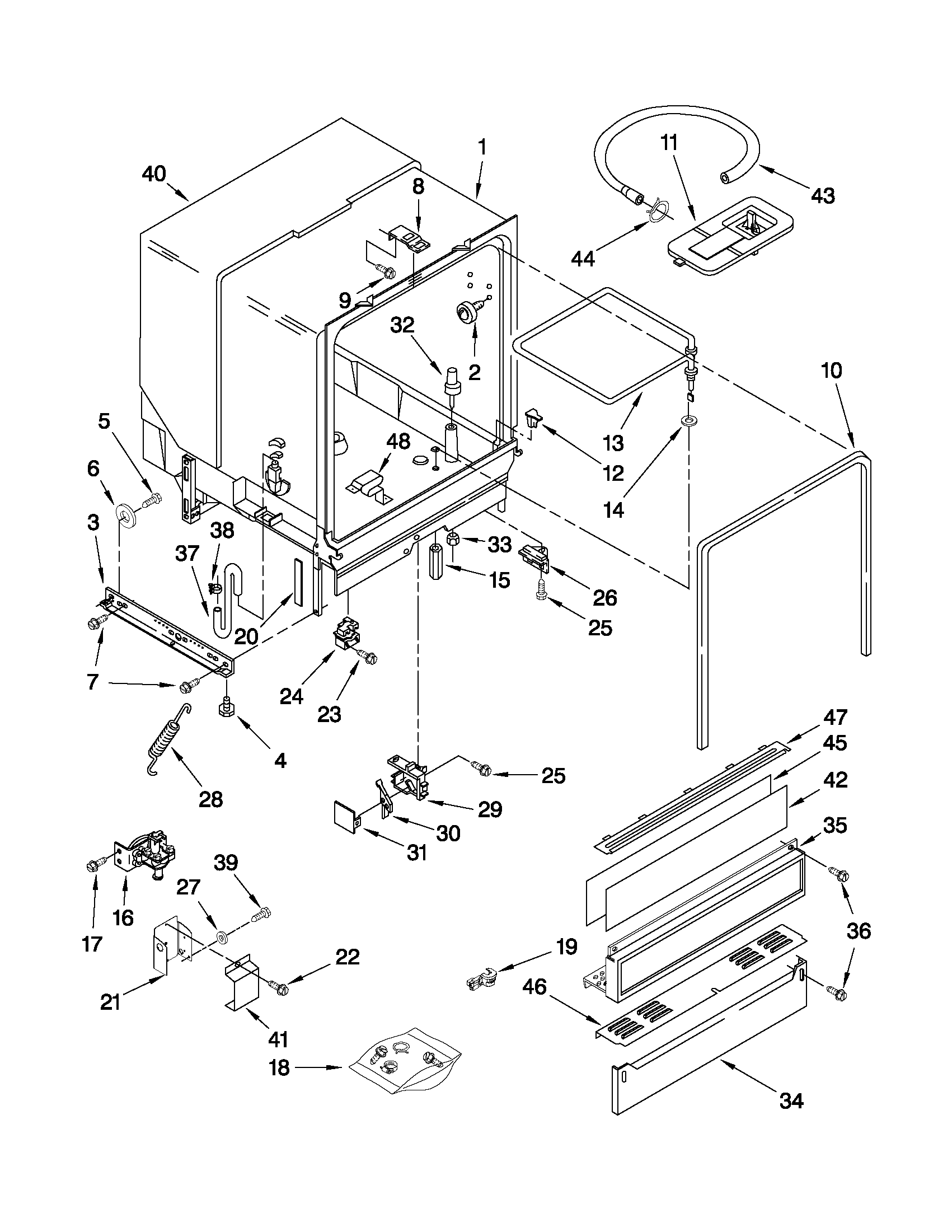 Tub assembly parts