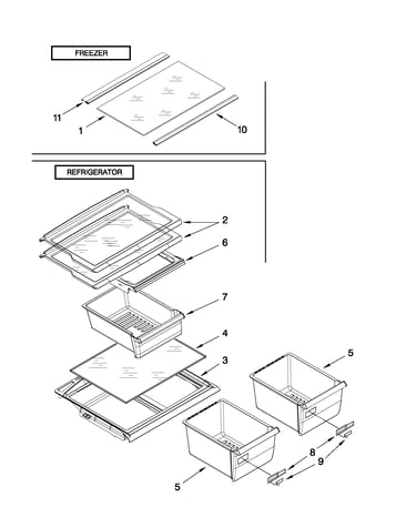Shelf parts