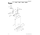 Whirlpool WDF730PAYW0 door and panel parts diagram