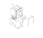 Whirlpool WDF730PAYM0 tub and frame parts diagram