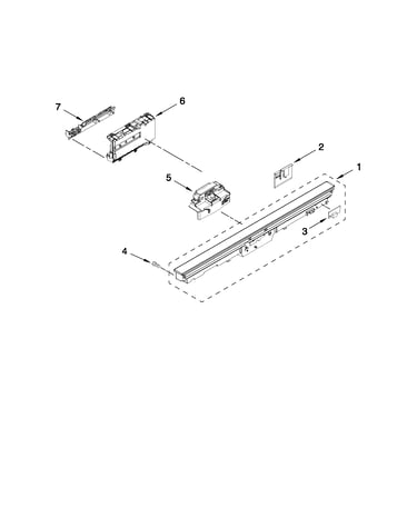 Control panel and latch parts