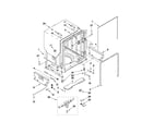 KitchenAid KUDS35FXWH5 tub and frame parts diagram