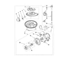 KitchenAid KUDS35FXWH5 pump and motor parts diagram
