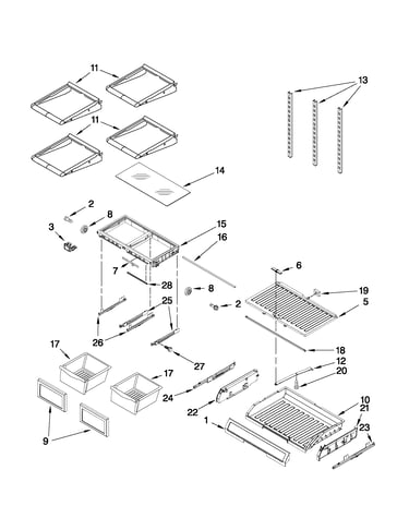 Shelf parts