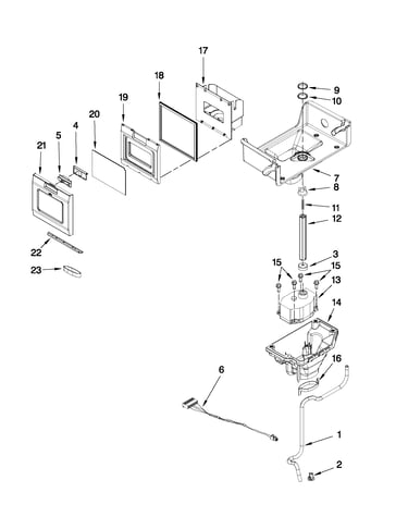 Motor and ice container parts