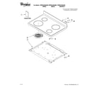 Whirlpool YWFE510S0AB0 cooktop parts diagram