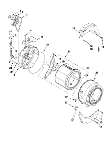Tub and basket parts