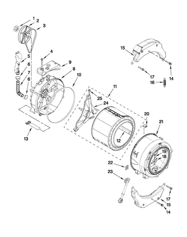 Tub and basket parts