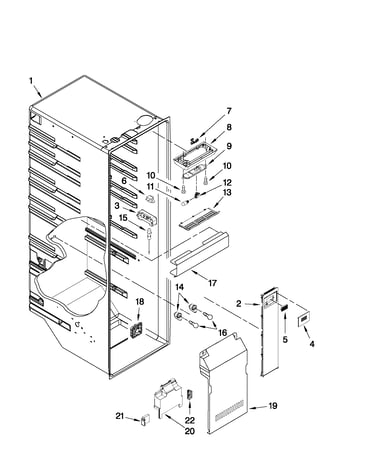 Refrigerator liner parts