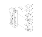 Whirlpool 3WSC19D4AY00 freezer liner parts diagram