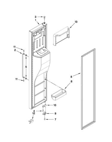 Freezer door parts