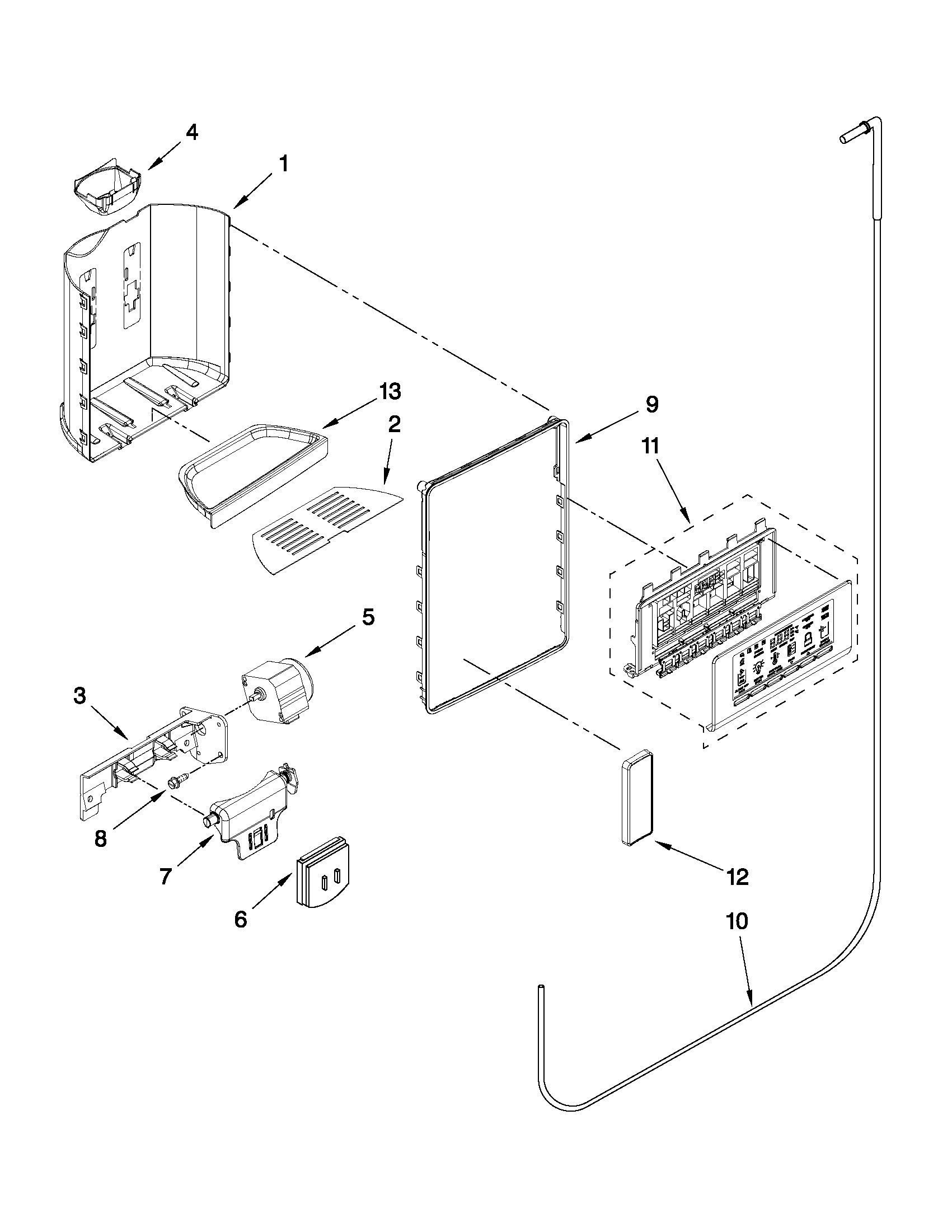 DISPENSER FRONT PARTS