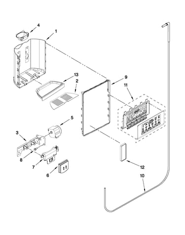 Dispenser front parts