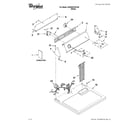 Whirlpool 4GWED4750YQ0 top and console parts diagram