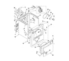 Whirlpool 4GWED4750YQ0 cabinet parts diagram