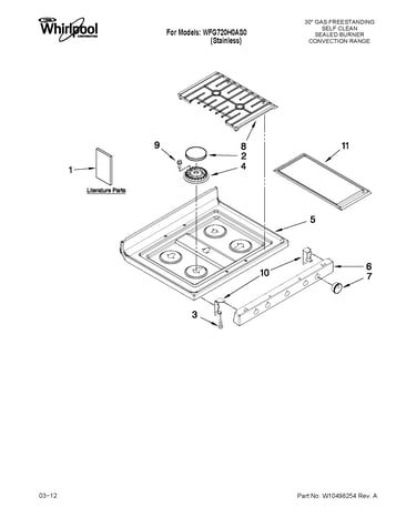 Cooktop parts