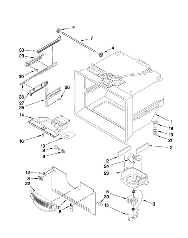 Freezer liner parts