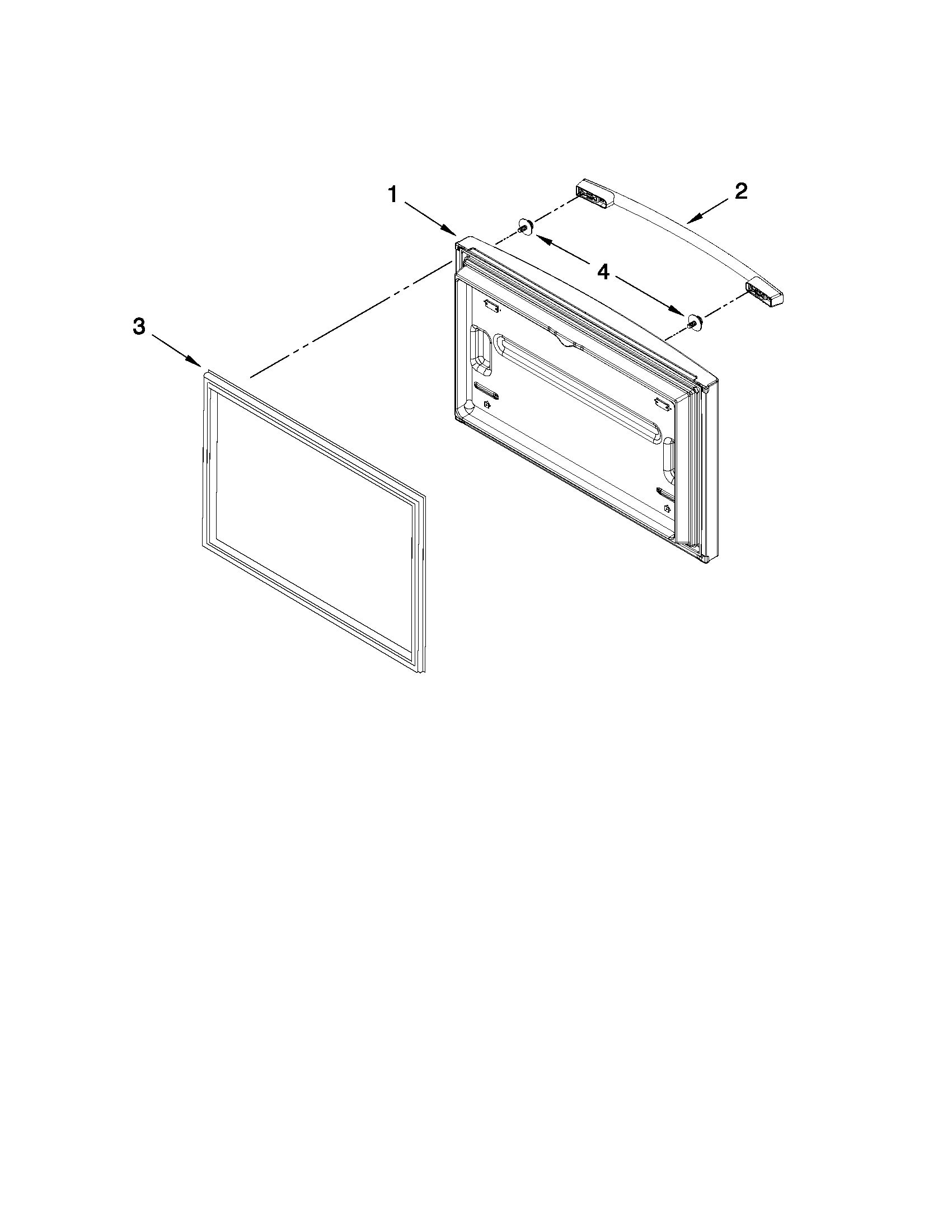 Freezer door parts