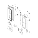 Whirlpool GX5FHDXVY09 refrigerator door parts diagram