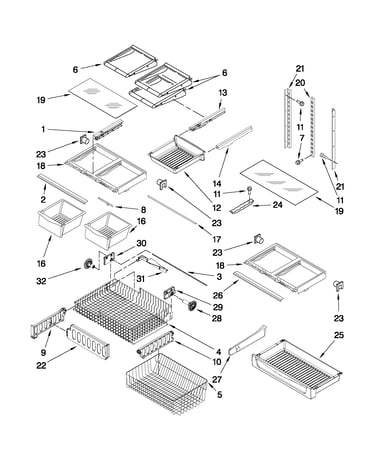 Shelf parts
