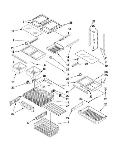 Shelf parts