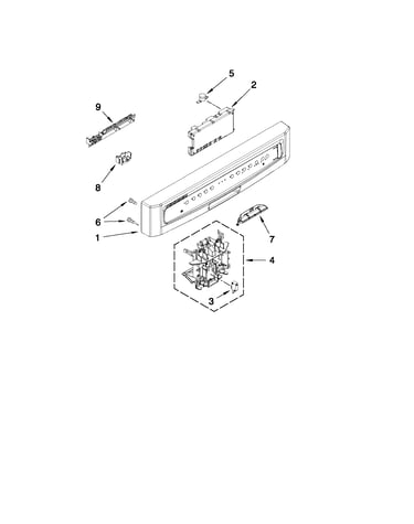 Control panel and latch parts