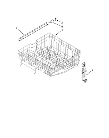 Upper rack and track parts