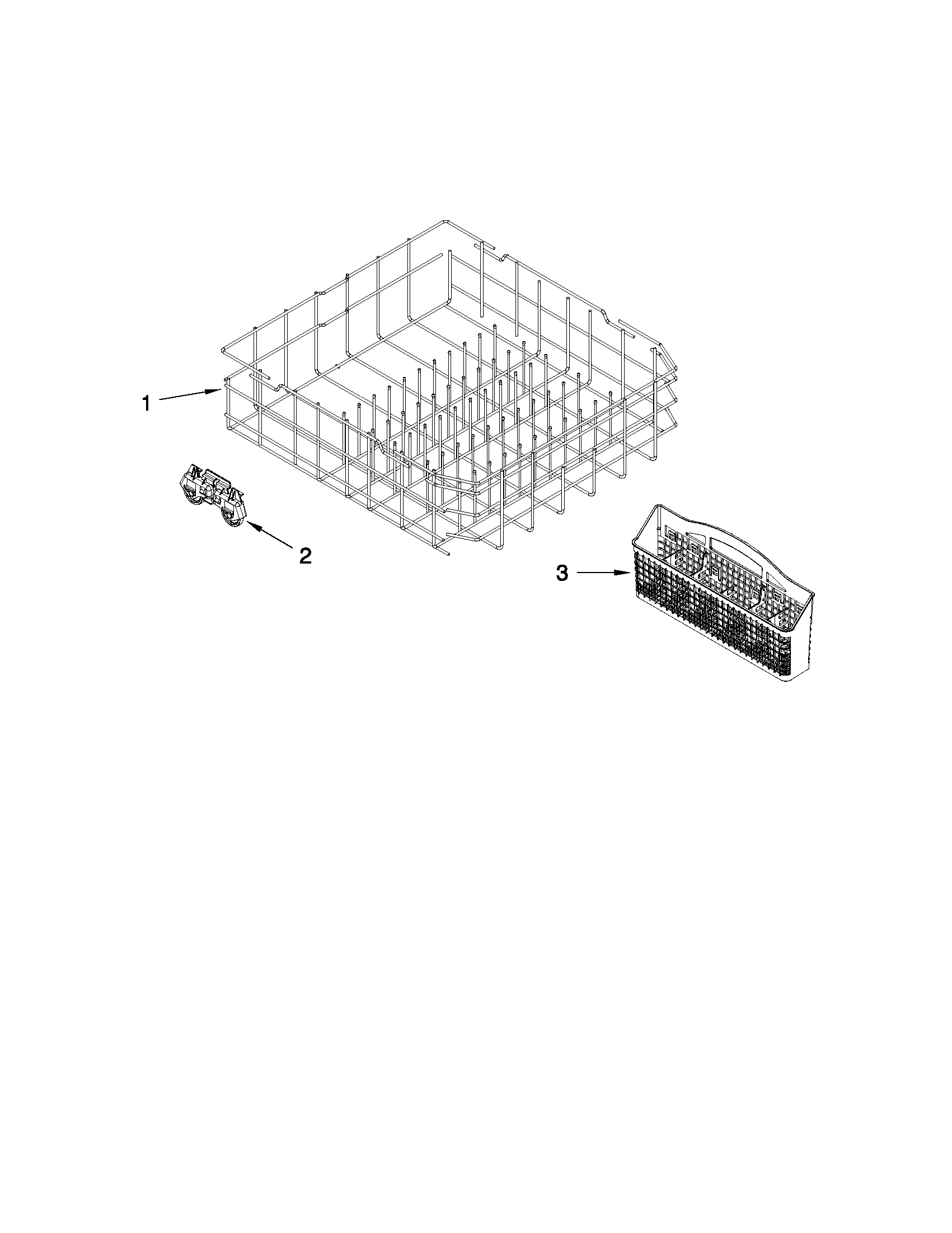 Lower rack parts