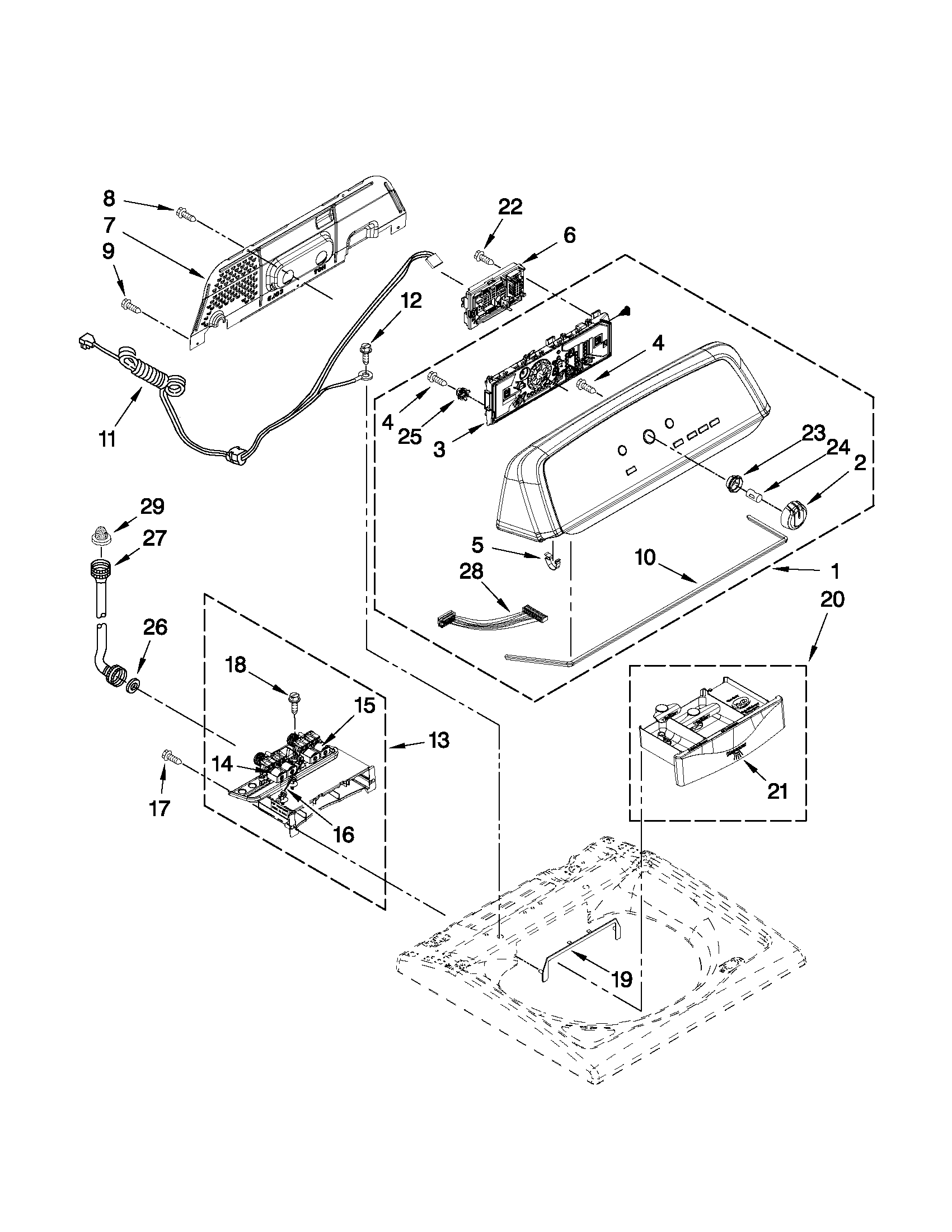 CONSOLE AND DISPENSER PARTS