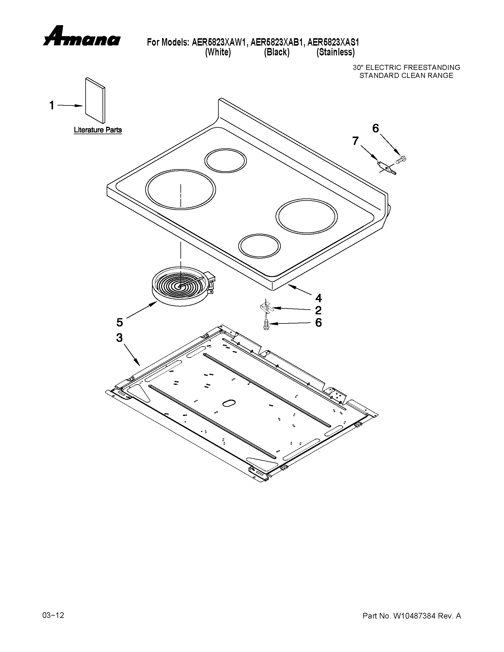 COOKTOP PARTS