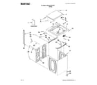 Maytag 4GMVWC100YQ0 top and cabinet parts diagram