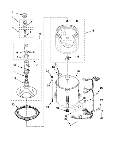 Basket and tub parts