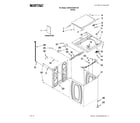Maytag 4GMVWC400YW0 top and cabinet parts diagram