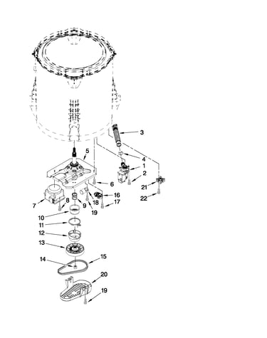 Gearcase, motor and pump parts